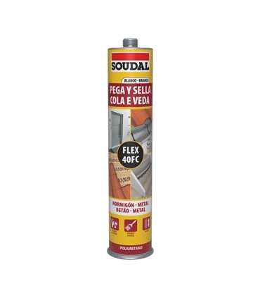 Cola e Veda PU 40FC Branco 290ml - Soudal - SOU1108