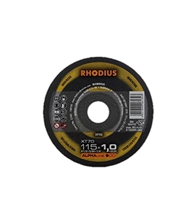 Disco corte Inox 115x1.0x22mm - XT70 Alpha Line - Rhodius - DIS1668