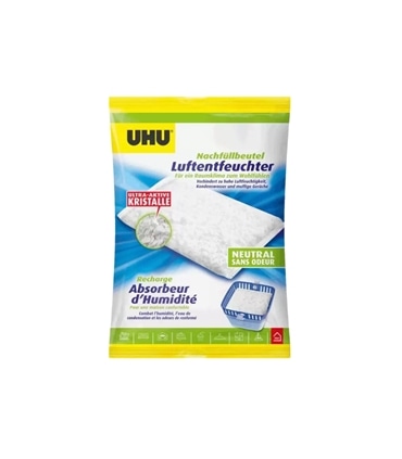 Recarga desumidificador absorv. humidade neutro 450g - UHU - UHU1078