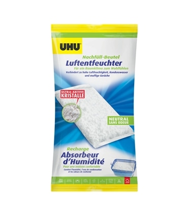 Recarga desumidificador absorv. humidade neutro 1Kg - UHU - UHU1076