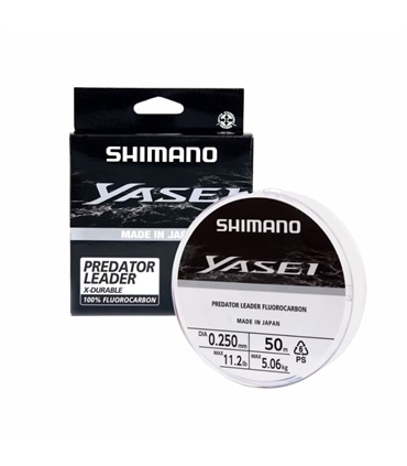 Fio Yasei Fluoro Predator Leader 0.18mm 50mt Grey - Shimano - PES5057