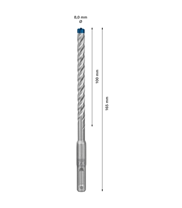 Broca EXPERT SDS plus-7X - 8x100mm - BOSCH #1 - BCH6158