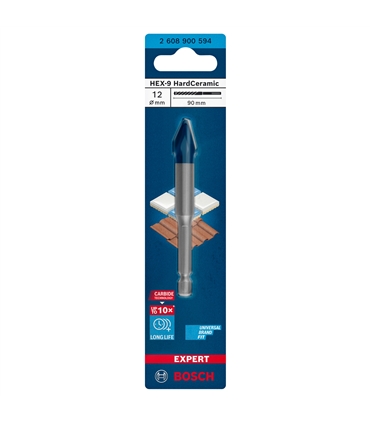 Broca Expert HEX-9 HardCeram - 12x90 - BOSCH - BCH6045