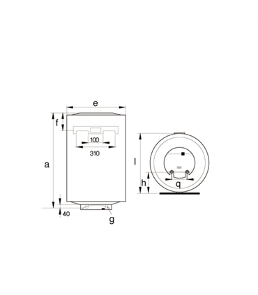 Termoacumulador cilindro 50Lt - Simat - OLI - OLI2214