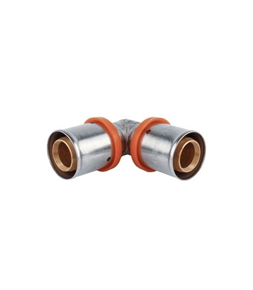 Joelho simples metal 25x25 - cravar - PPU2065