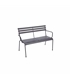 Banco jardim metalico Grafito 114x56x79cm - 8704N430 - JAR5016