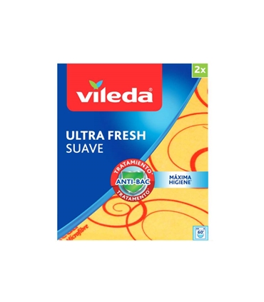 Pano Ultra Fresh Suave amarelo 35x40cm 2+1 gratis - Vileda - VIL1007