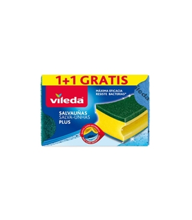 Esponja salva unhas Plus 1+1 gratis - Vileda - VIL1006