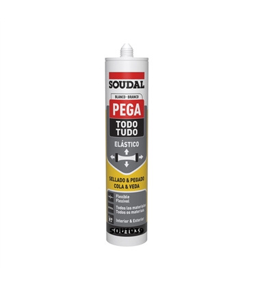 Pega Tudo - Cola e veda - branco 290ml - 112054 Soudal - SOU1039