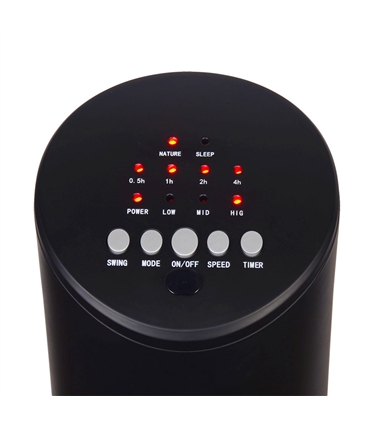 Ventoinha de torre oscilante  Preta 60W - EDM - GNN6248