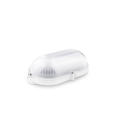 Aplique Led Oval Branco IP65 9W 6400K - Matel - ILU1716