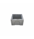 Caixa visita cimento esgoto s/fundo 300x300x250 mm - CON1378