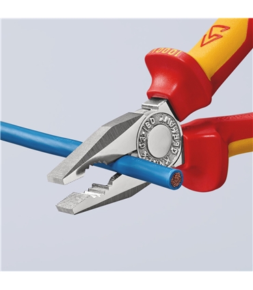 Alicate universal VDE 1000V 180mm - 03 06 180 - Knipex #6 - KNI1018