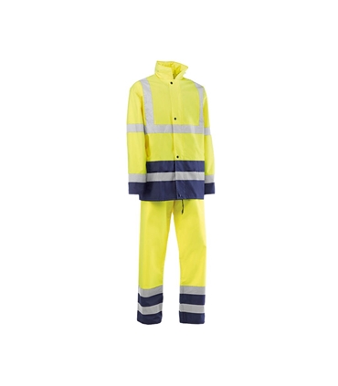 Fato de chuva alta visibilidade amarelo/azul tam S- HV1752 - SEG2612