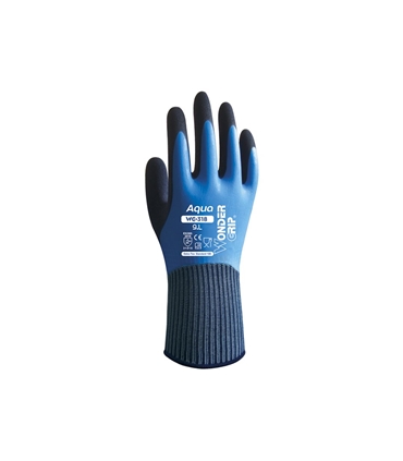 Luva nylon/latex W.Grip Aqua Tam 7/S - WG318 - Juba - SEG4315