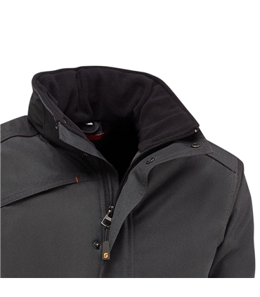 Parka imperm. acolchoado Canada cinza Tam S - 2910 - Juba - SEG4249