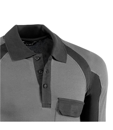 Polo " Serie Flex" cizento/preto Tam XL - 671 - JUBA - SEG2623