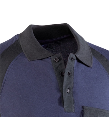 Polo - Serie Flex  azul/preto -680/XL - JUBA #1 - SEG2503
