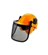Capacete c/viseira rede c/auricular - BXFOREST25 - Faru - SEG4445