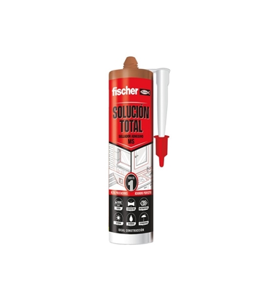 MS-Solucao Total - Cola e veda marron 290ml- 570948 -Fischer - FIS1672