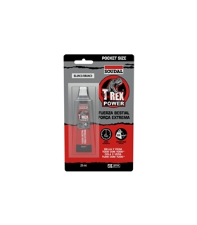 T-Rex Power cola e veda - Branco - 25ml - 167184 - Soudal - SOU1232