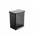 balde reciclagem 17L.+8L c/ pedal negro 11016.00 TATAY - TAT1179