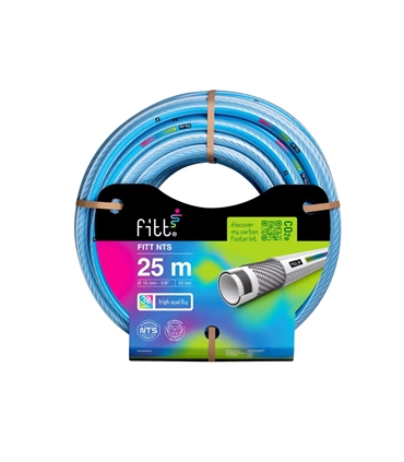 Rolo mangueira NTS 3/4´´ Ø19mm x 25mt azul - Fitt - FIT1012