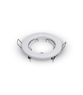 Aro Basculante Redondo Branco p/ GU10 - 24765 - Matel - ILU1791
