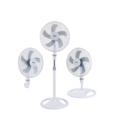 Ventoinha 3 em 1 45W Ø40cm branco - 33530 - EDM - EDM1260