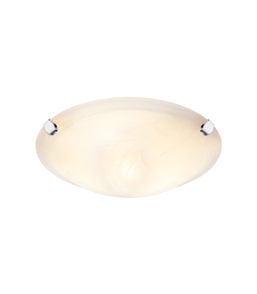 Plafon ni-mate vidro murano branco 60W/E27 - 4070 -Iluminame - ILU1311