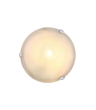 Plafon ni-mate vidro murano branco 60W/E27 - 4070 -Iluminame - ILU1311