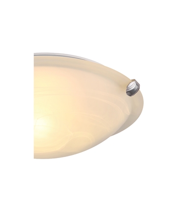 Plafon ni-mate vidro murano branco 60W/E27 - 4070 -Iluminame #1 - ILU1311