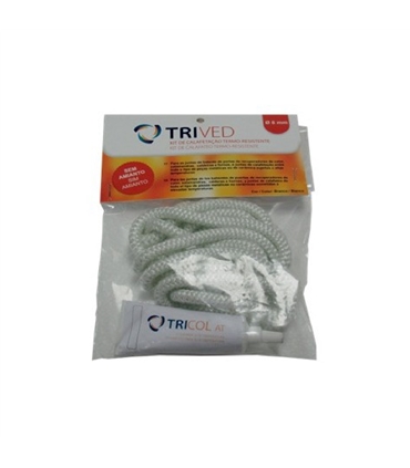 Kit calafetação termo-resistente 2.5mt x 6mm branco Trived - AQE1323