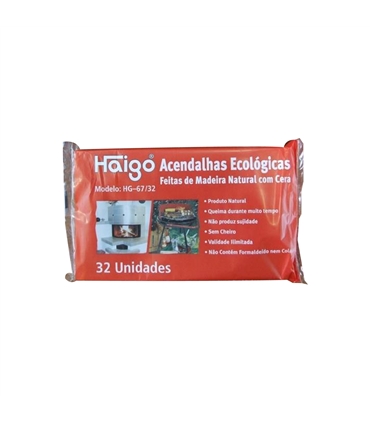 Acendalhas de madeira  9pçs - 1302028 - PQS - AQE1378