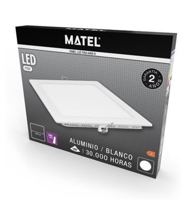 Downlight LED Quadrado Branco 18W 6400K - 21888 - Matel - ILU1914