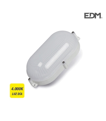 Aplique exterior oval LED IP65 9W 4000K - 34722 - Edm - ILU1909