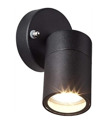 Aplique ext. ajust. Traver GU10 Preto - 96396/06 - Brilliant - ILU1833
