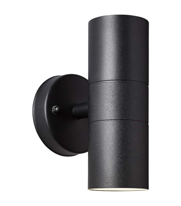 Aplique ext. duplo Traver GU10 Preto - 96397/06 - Brilliant - ILU1834