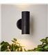 Aplique ext. duplo Traver GU10 Preto - 96397/06 - Brilliant - ILU1834