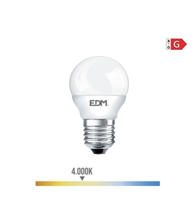Lampada Esferica Led E27 5W 400Lm 4000K - LAM1801