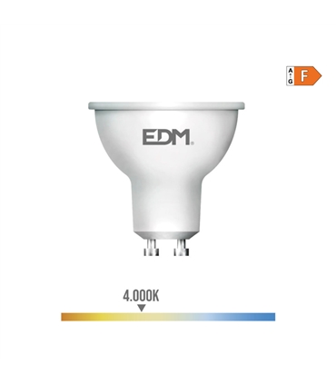 Lampada Dicroica Led GU10 8W 4000K - 35389 - Edm - LAM1833