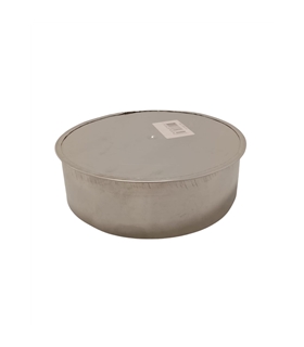 Tampo inox parede simples - 100mm - CAN2660