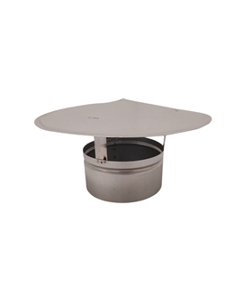 Chapeu galvanizado s/ aba - 100mm - CAN2953