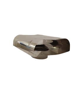 Saida de fachada inox - 150mm - CAN2915