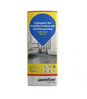 Weber.col flex M+ - Branco- 25Kg - WEB2228