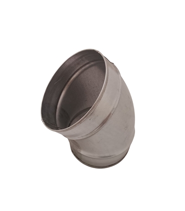 Curva spiro galv - 125mm x 45º - CAN3924