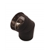 Curva inox preto 45º x 100mm parede simples - CAN3330
