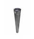 Tubo rigido galvanizado simples 100mm - 0.50mt - CAN3269