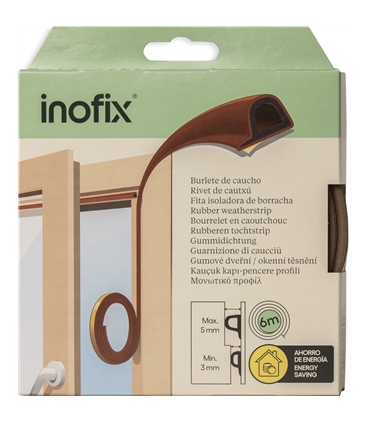 Fita isoladora borracha ades. Cast. "P" 6 Mts 2116.4 Inofix - INO1017