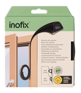 Fita isoladora borracha ades. P 6mt preto - 2116-3 - Inofix - INO1511